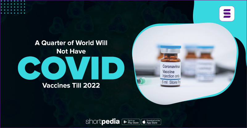 A Quarter of World Will Not Have COVID Vaccines Till 2022